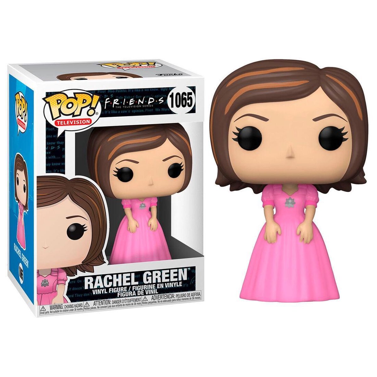 Pop Friends Rachel in Pink Dress Vinyl Figure