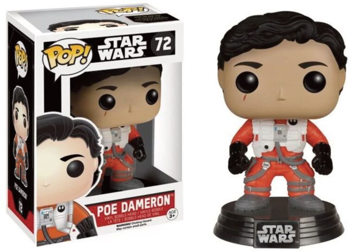STAR WARS EPVII - POP Vinyl 72 Poe Dameron No Helmet Ltd Ed. !