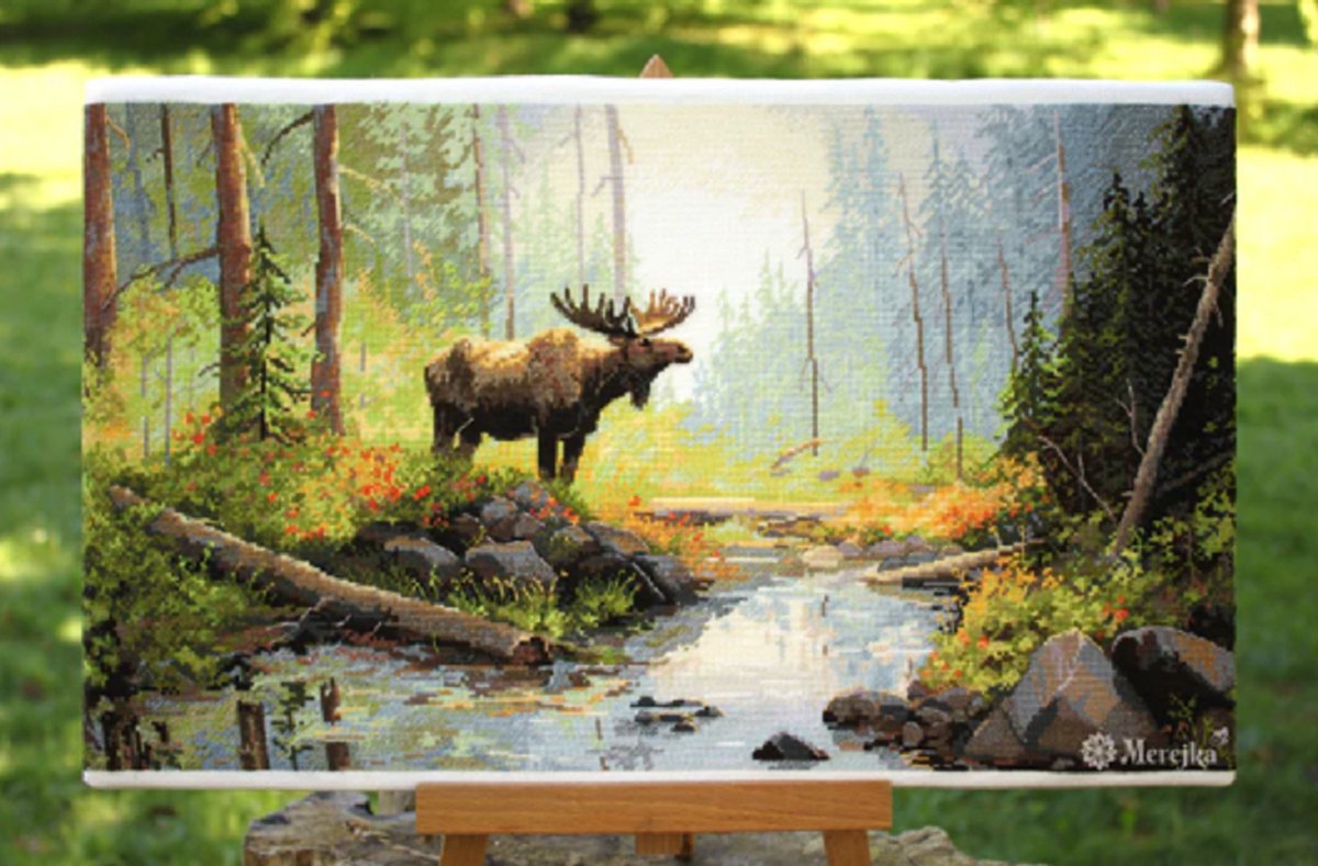 Merejka Woodland Morning borduren (pakket) K245