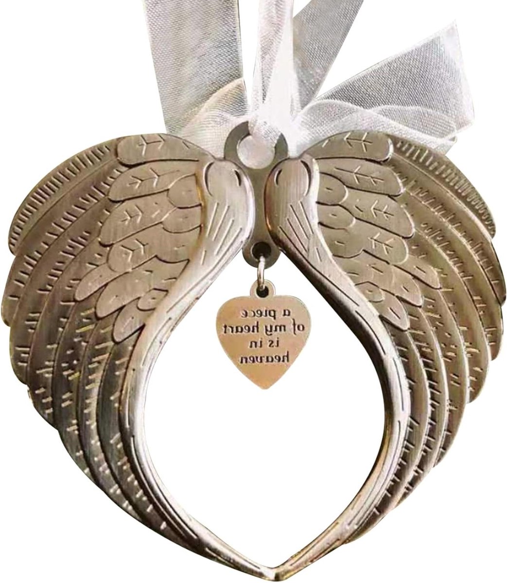 Green Glow - Engelvleugel hangers voor Kerst en herdenkingsballen met kerstboomornamenten