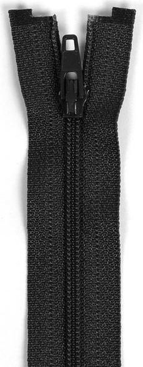 KUNSTSTOF RITS, DEELBAAR, NYLON, 75cm,  Zwart.