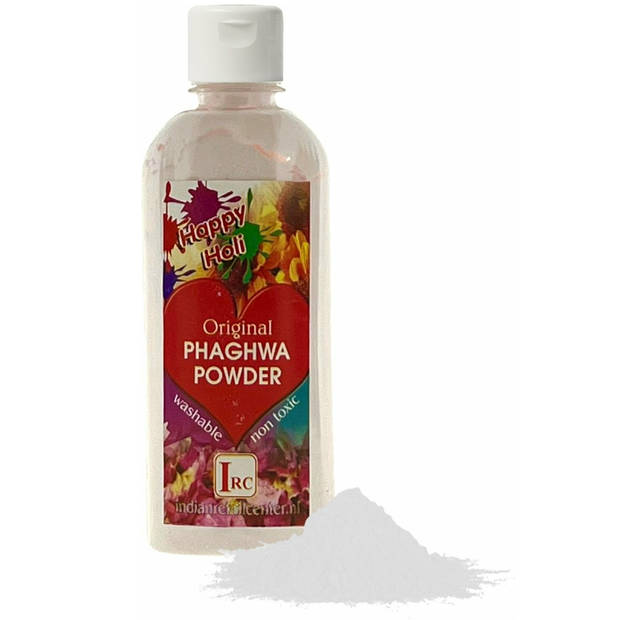 Holi Poeder - Festival Kleurpoeder - Phaghwa Powder - In Spuitfles - Wit - 2 Stuks