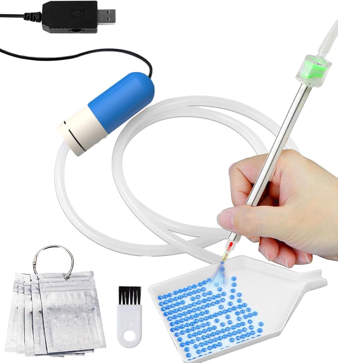 Diamond Art schilderpen - Diamond painting pen set - Diamond Painting Accessoires Set - Elektrische Diamond Painting Pen - Comfortabel in Gebruik - Dot Pen Kit - Volwassenen - USB