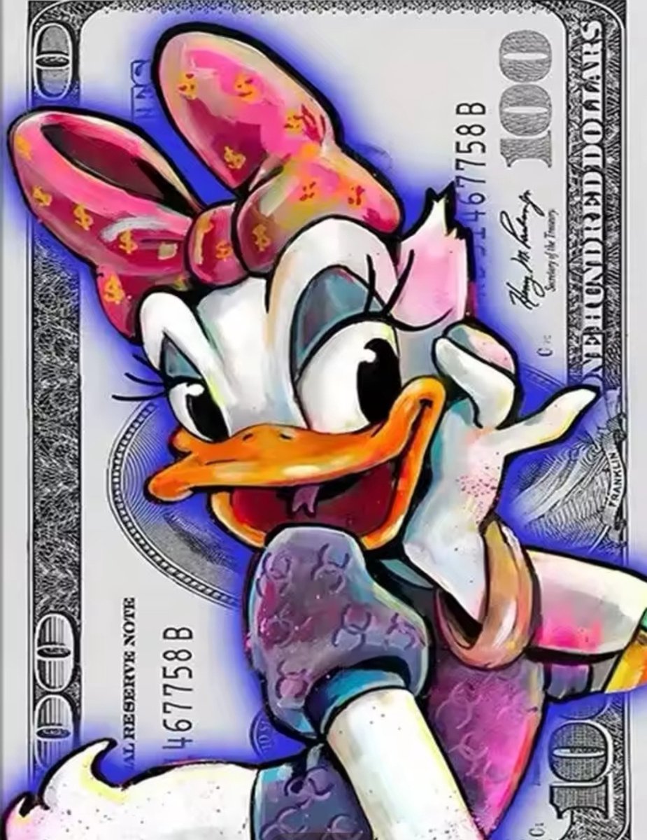 Diamond painting Katrien Duck 50x70 ronde steentjes