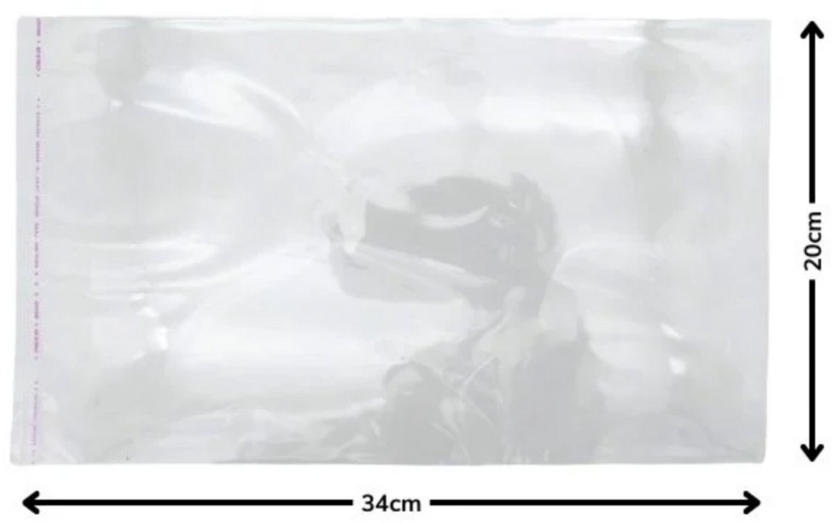 Knutselzakjes met plakstrip - 25 stuks - Uitdeelzakjes - Cellofaan zakjes 20 cm x 30 cm