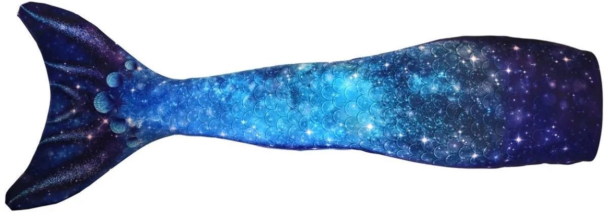 Losse Zeemeermin staart Star of the Sea Blue - Maat: S