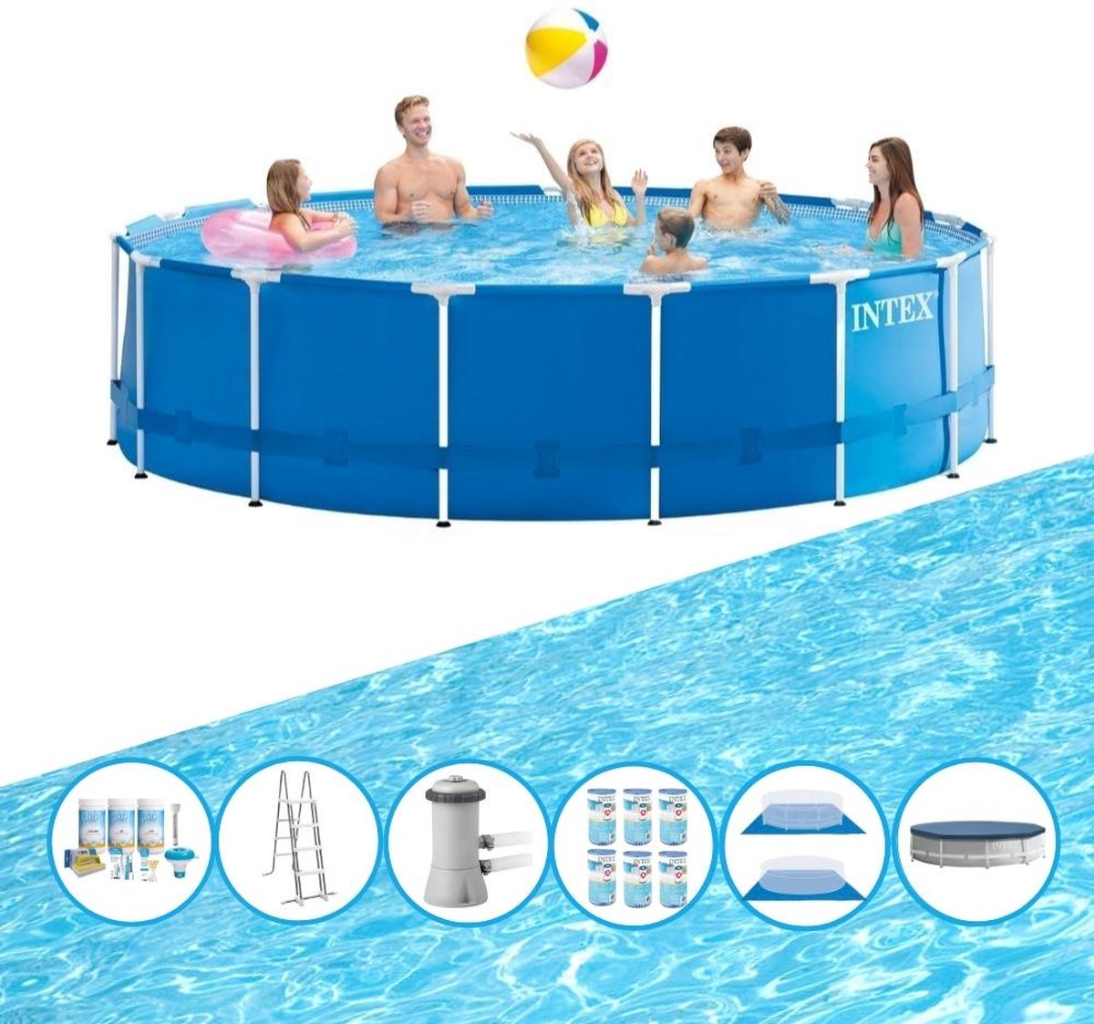 Zwembad Metal Frame - Zwembadpakket - 457x122 cm