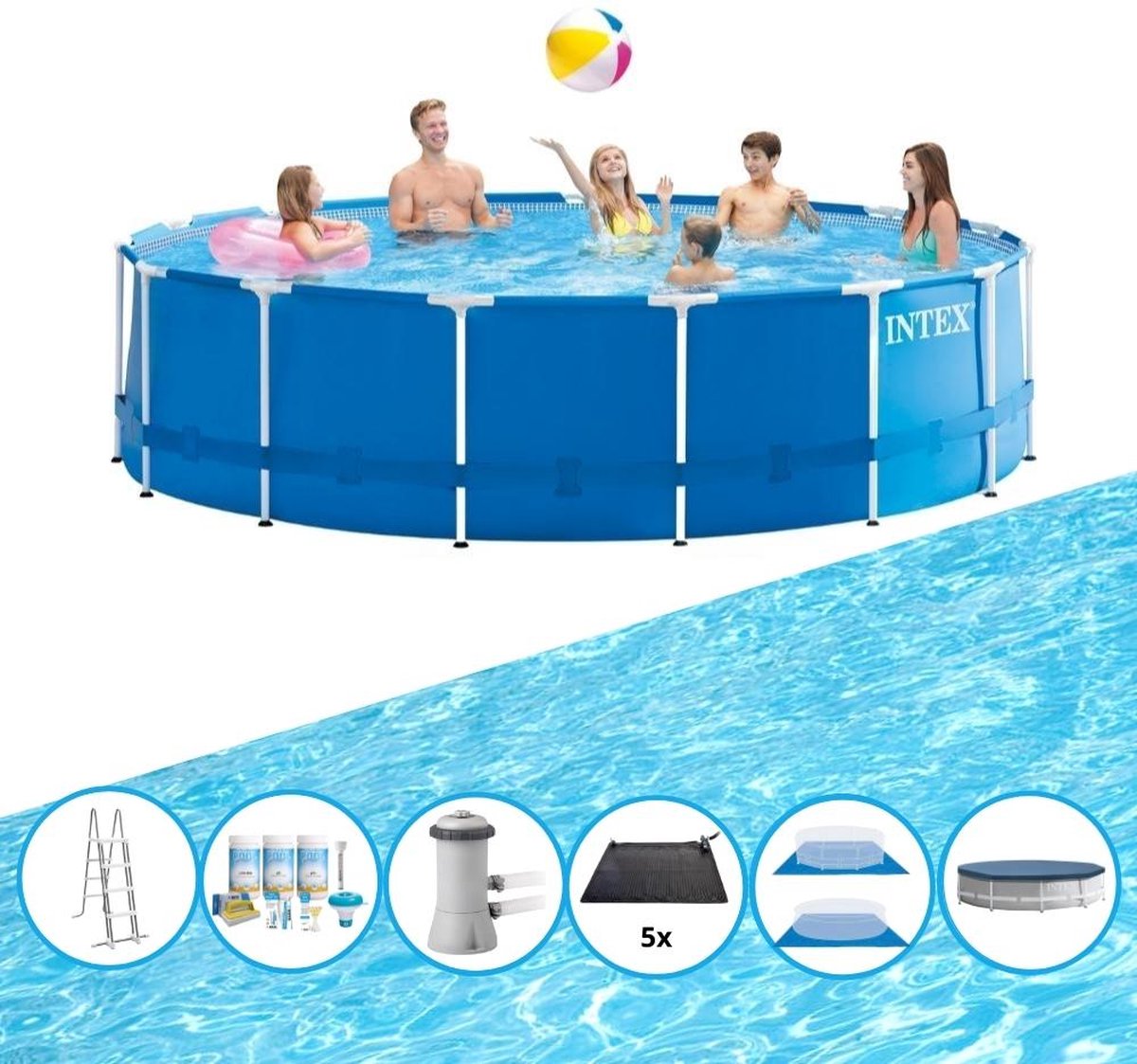 Zwembad Metal Frame - Zwembadset - 457x122 cm