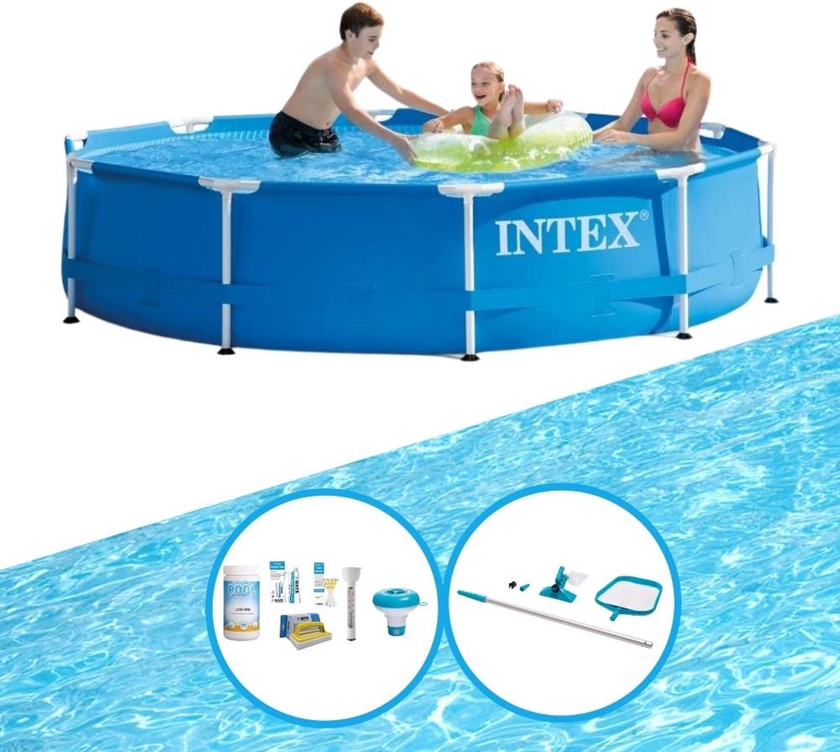 Zwembad Metal Frame 305x76 cm - Zwembadset
