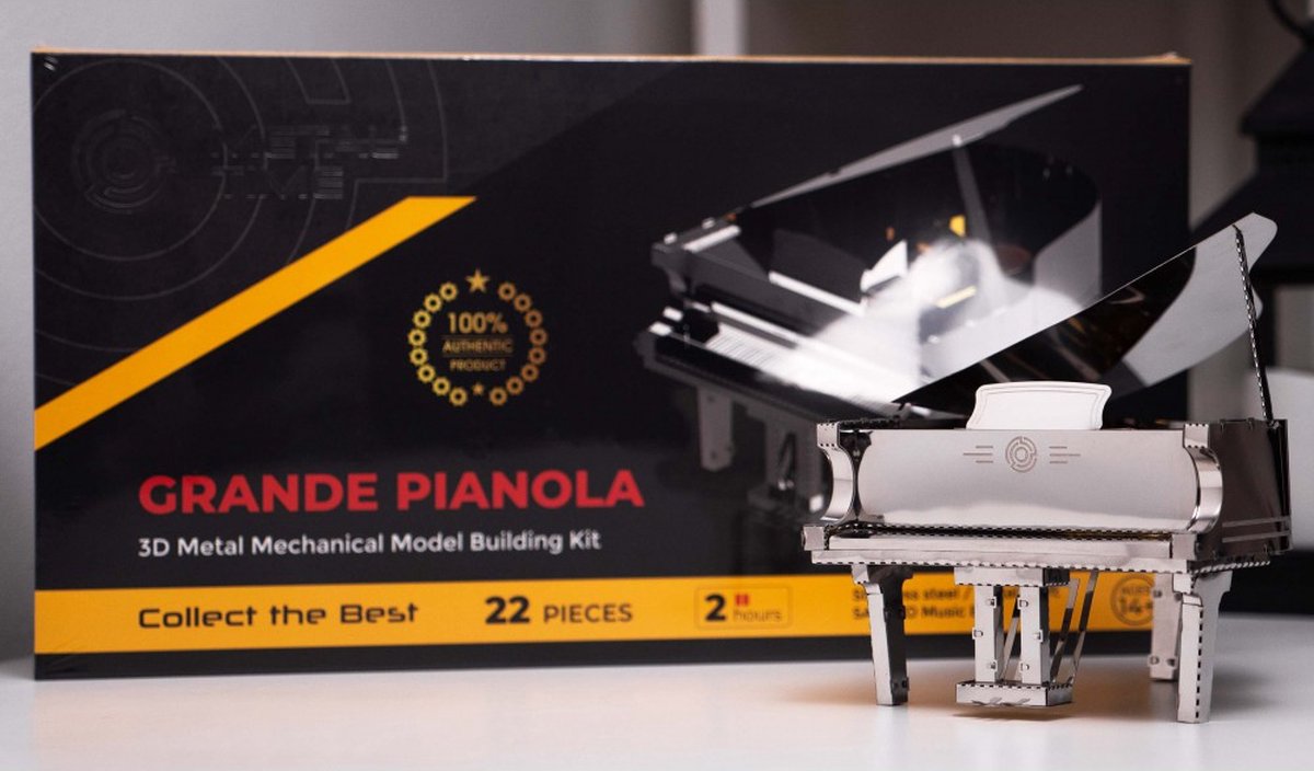Metal Time modelbouw metaal Grande Pianola met muziekbox van Sankyo