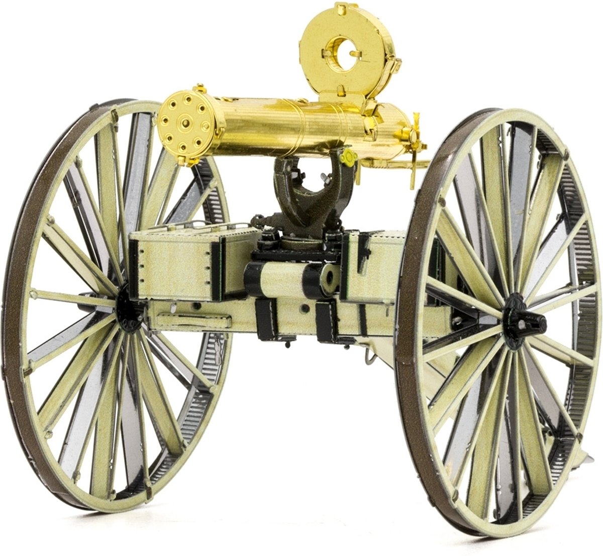 Metal Earth modelbouw metaal Wild West Gatling Gun