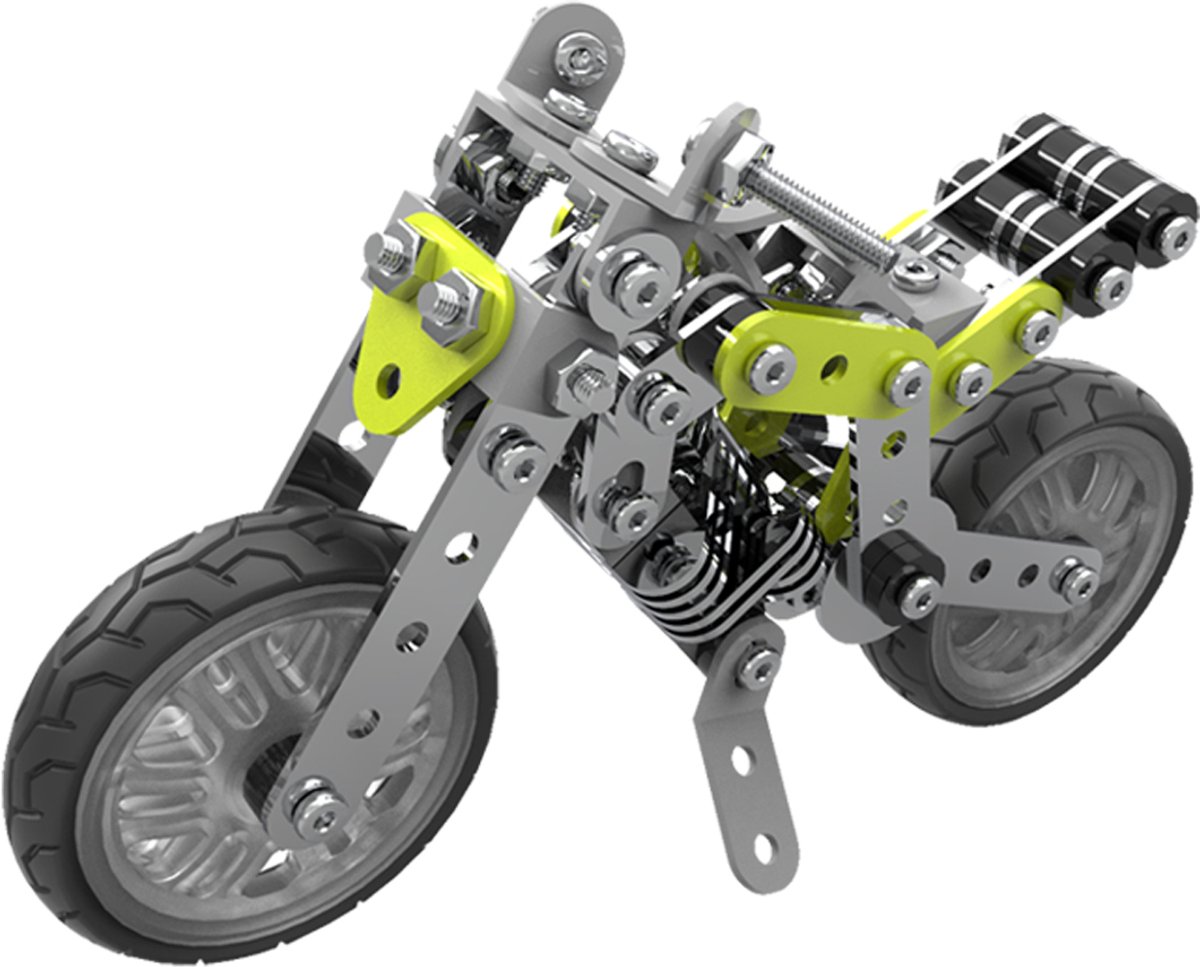 Bouwpakket Race Motor (188 Delen) - Modelbouw - Realistische Motorfiets