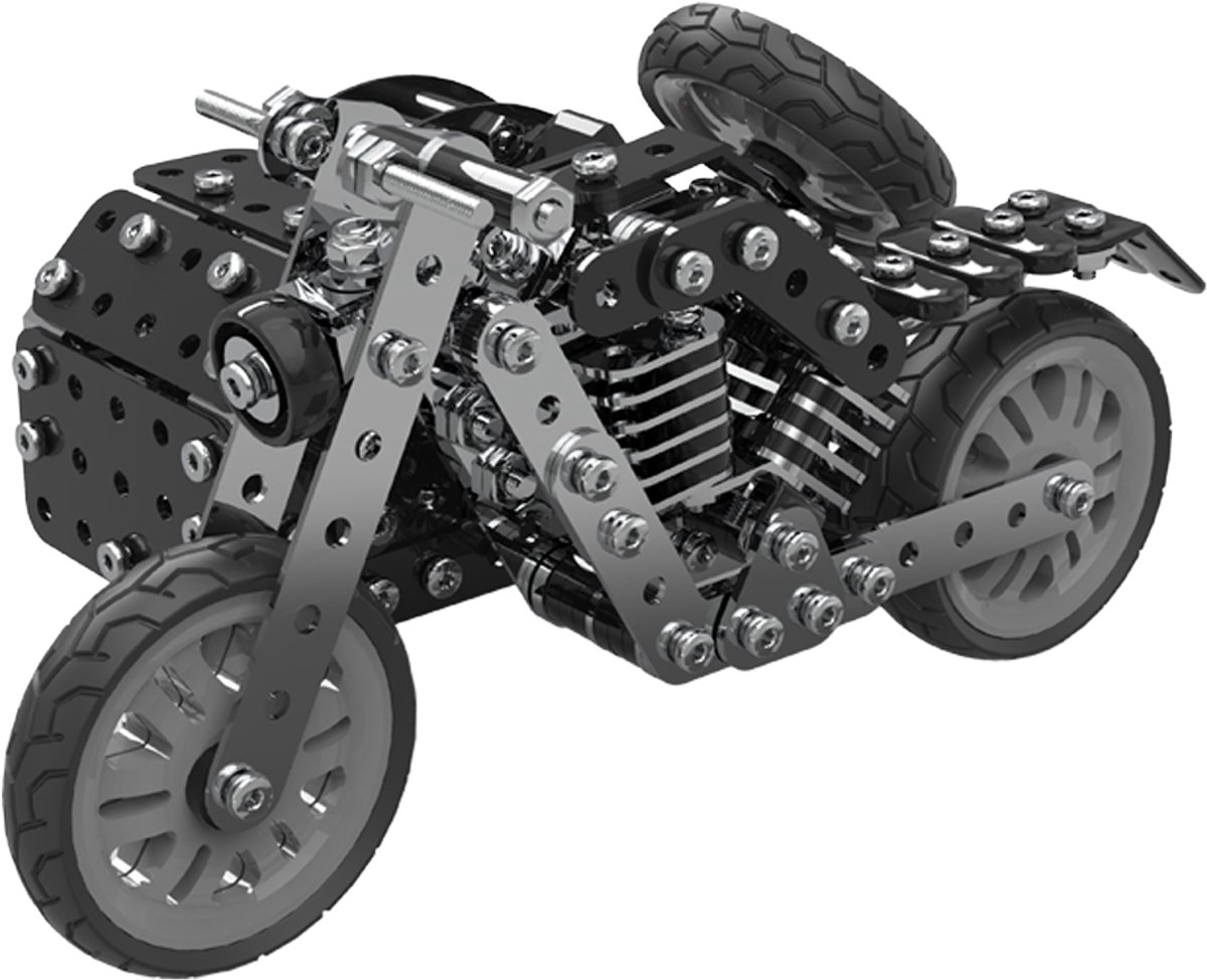 MetalMakers.nl Bouwpakket Driewieler - Metalen DIY Modelbouw - 377 onderdelen