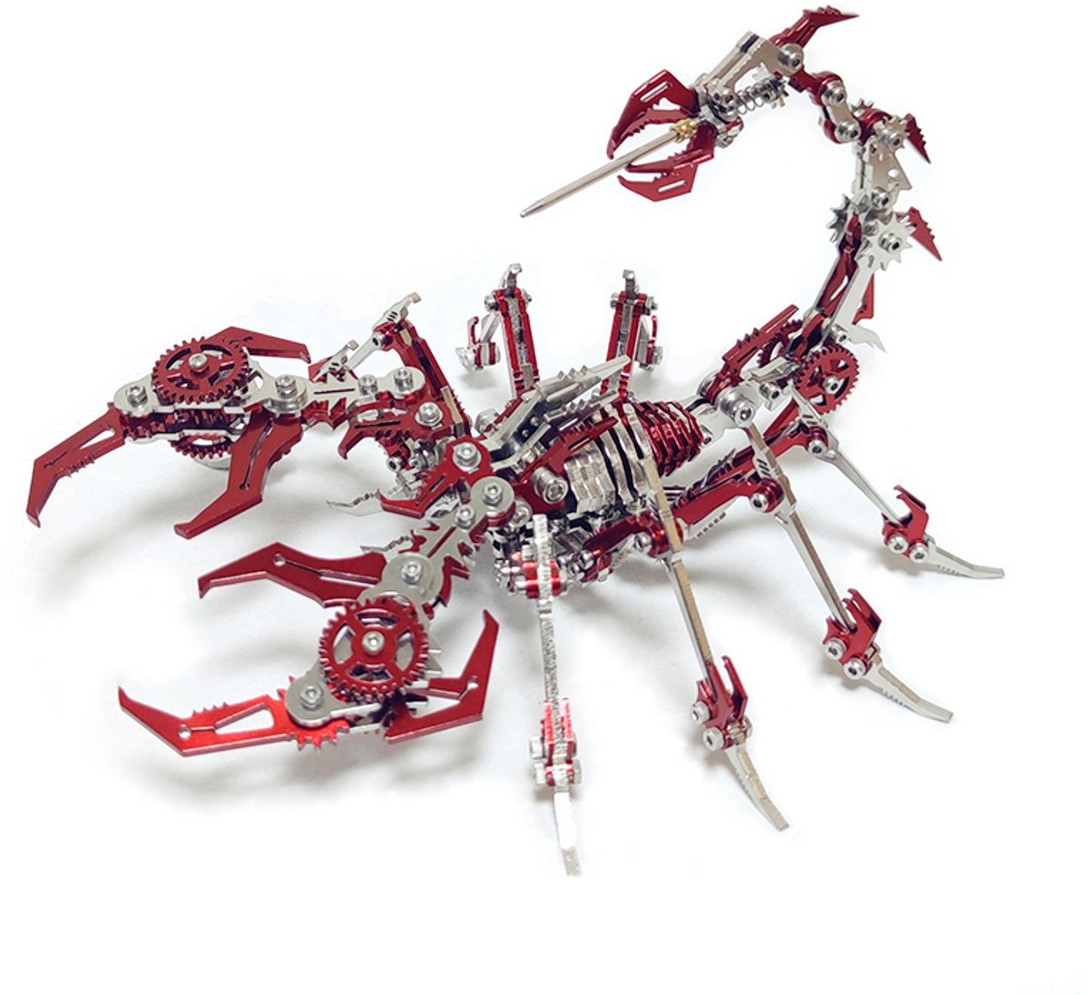 Metalen Bouwpakket Schorpioen Rood – 300+ Onderdelen - 5+ Uur Bouwtijd