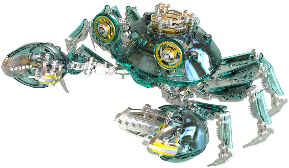 Modelbouw Groene Krab - DIY Bouwpakket - 650+ Onderdelen - Met LED Verlichting - Beweegbaar