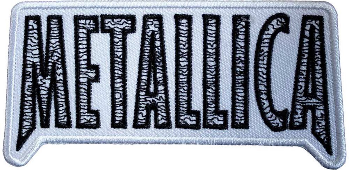 Metallica - Load Logo Patch - Wit/Zwart