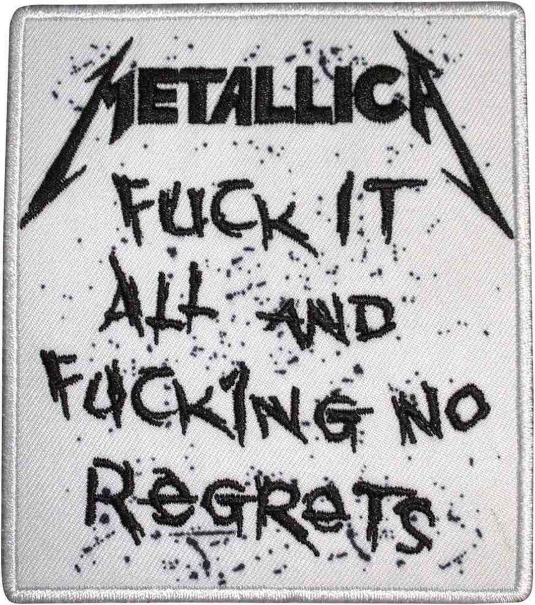 Metallica - No Regrets Patch - Wit