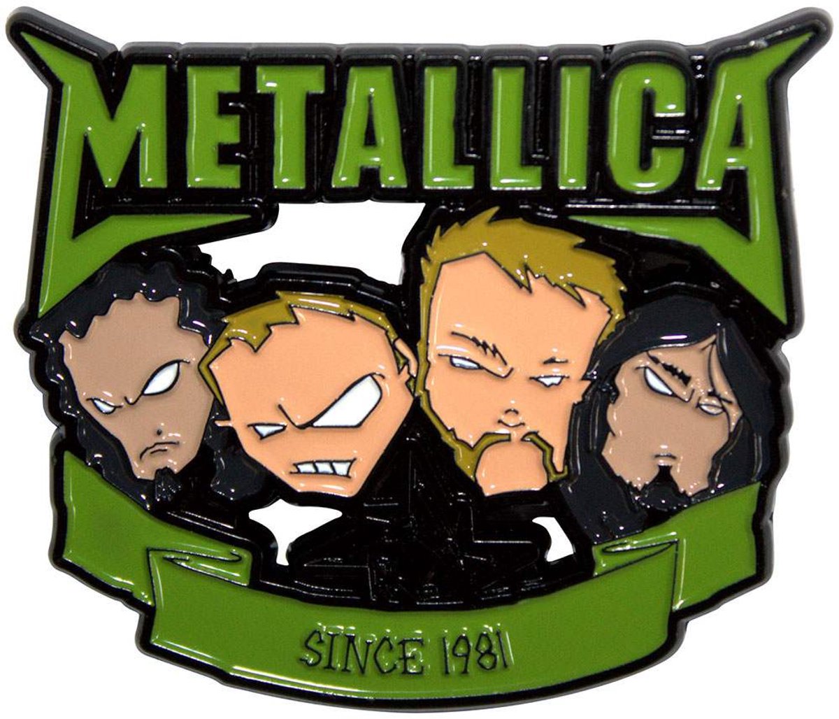 Metallica - Since 1981 Heads Pin - Groen/Multicolours