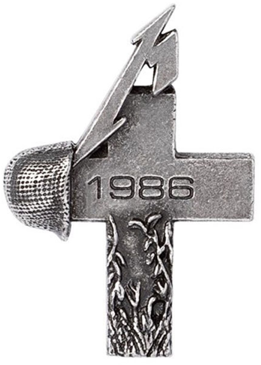 Metallica Master Of Puppets Unisex Speld - zilverkleurig - Standard