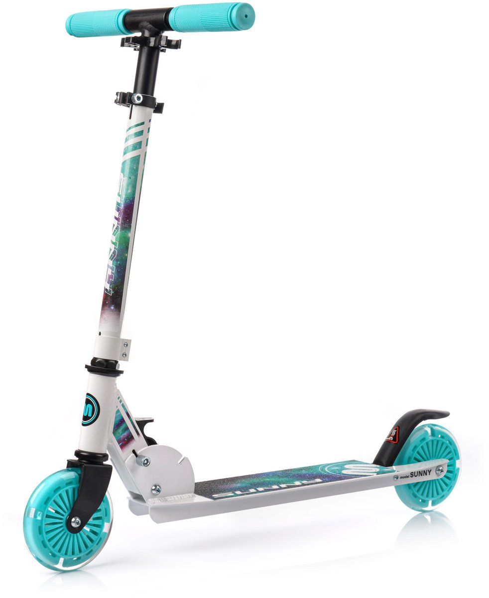 Meteor Sunny Kinderstep - Step Scooter - Lichtgewicht 2,4 kg - 120 mm wielen - Opvouwbaar - Achterrem - tot 60 kg
