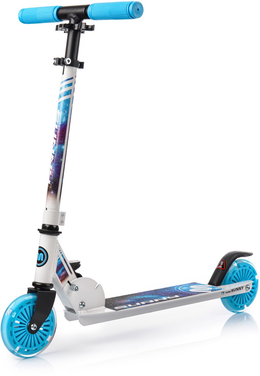 Meteor Sunny Kinderstep - Step Scooter - Lichtgewicht 2,4 kg - 120 mm wielen - Opvouwbaar - Achterrem - tot 60 kg