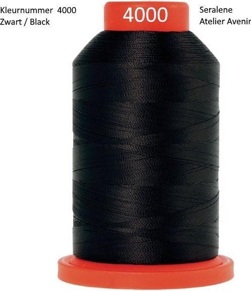 Seralene lockgaren, Mettler, zwart 4000