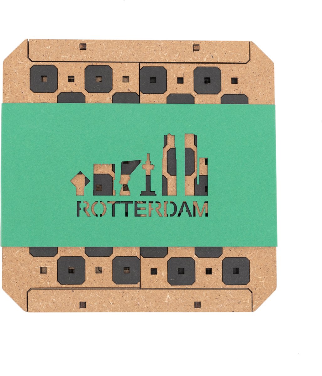 Meq design schaakset Rotterdam - luxe schaakbord - Schaakset - Hout