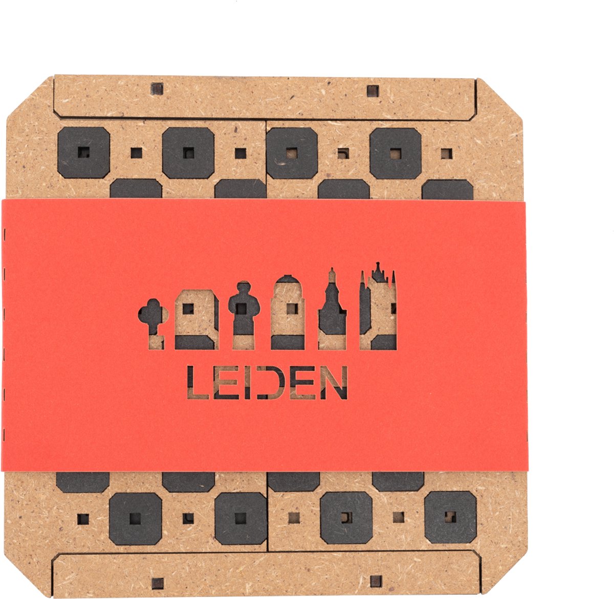 Meuq Design Leiden - Bord Spel - Schaakset - Cadeau - Spellen - CityChess