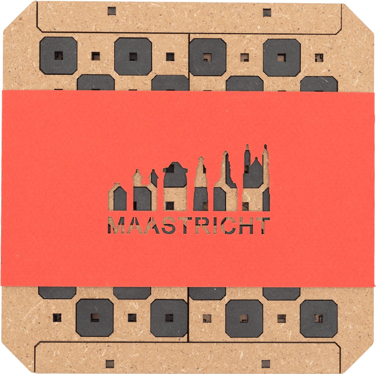 Meuq Design Maastricht - Bord Spel - Schaakset - Cadeau - Spellen - CityChess