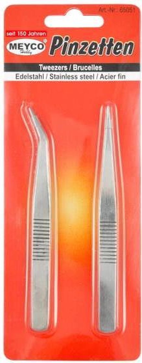Hobbypincetten recht en gebogen