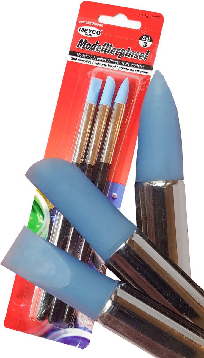 Meyco Siliconen Modeleer Penselen Set (klein)