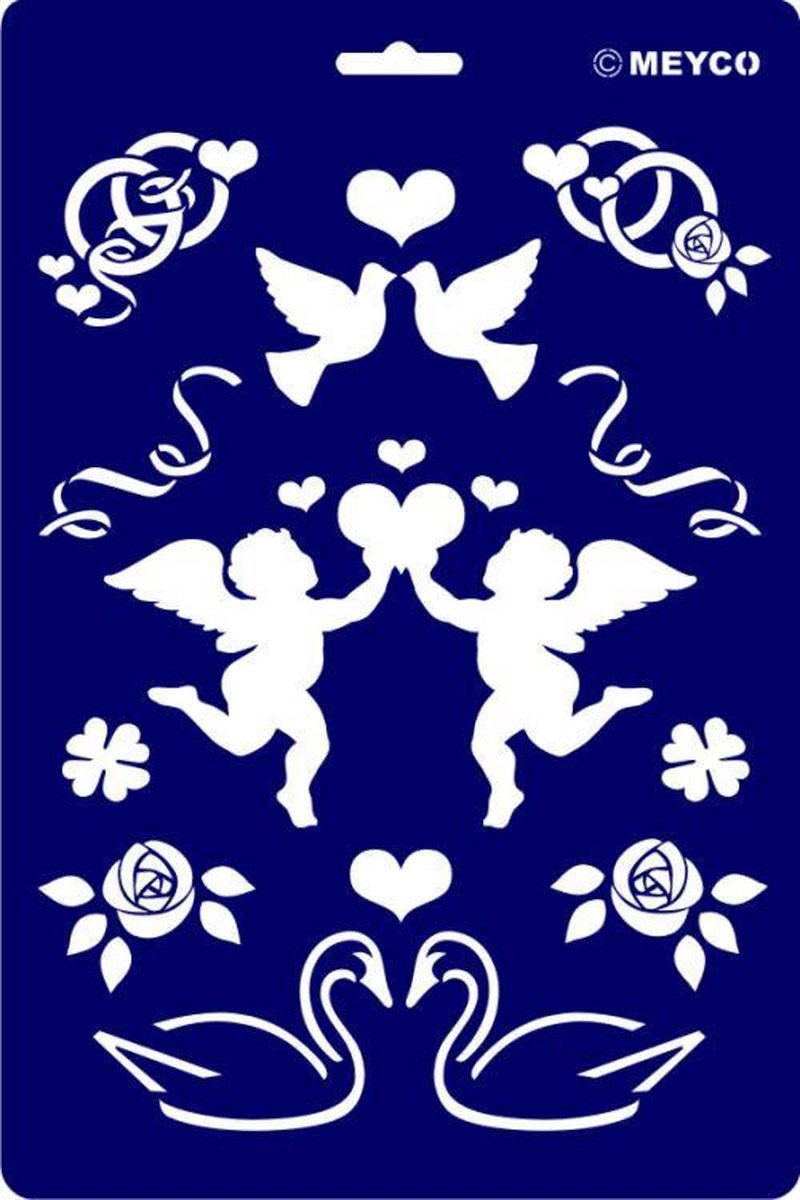 Teken en/of tamponeer sjabloon huwelijk.