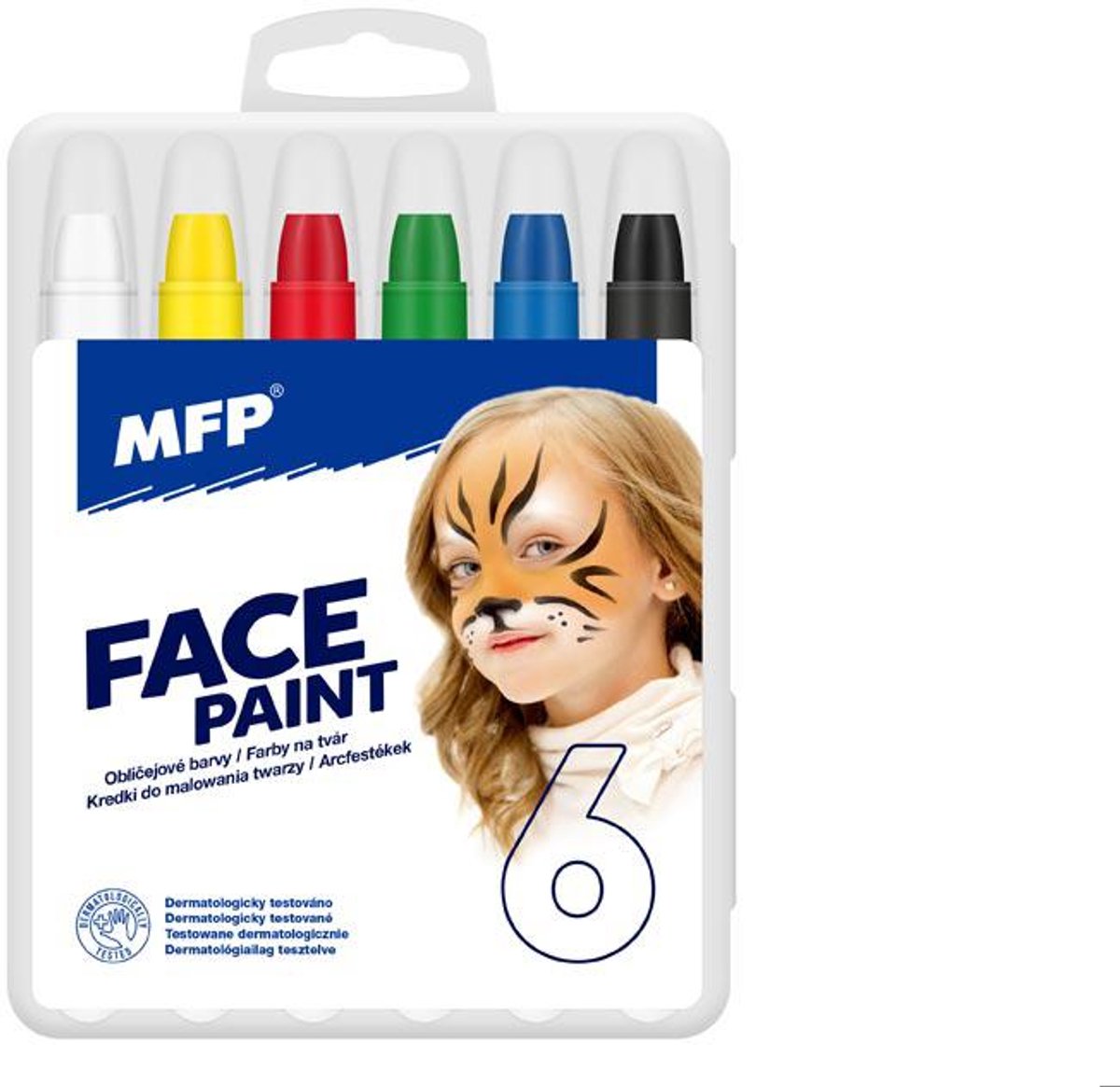 Kredki MFP do malowania twarzy 6 kolorów 6330538