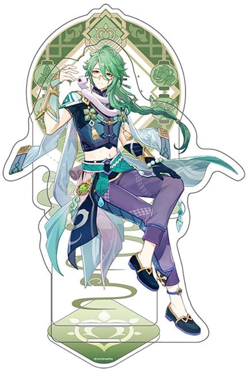 MiHoYo Genshin Impact Liyue Theme Series Character Acryl Figure: Baizhu 14 cm Mini-Figuur