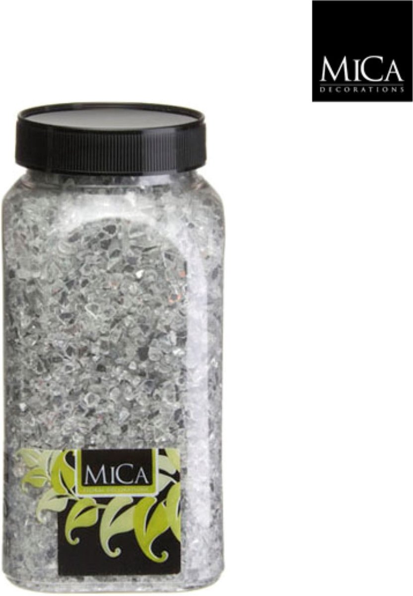 3 stuks - Mica Decorations - Spiegelglas transparant fles 1 kilogram