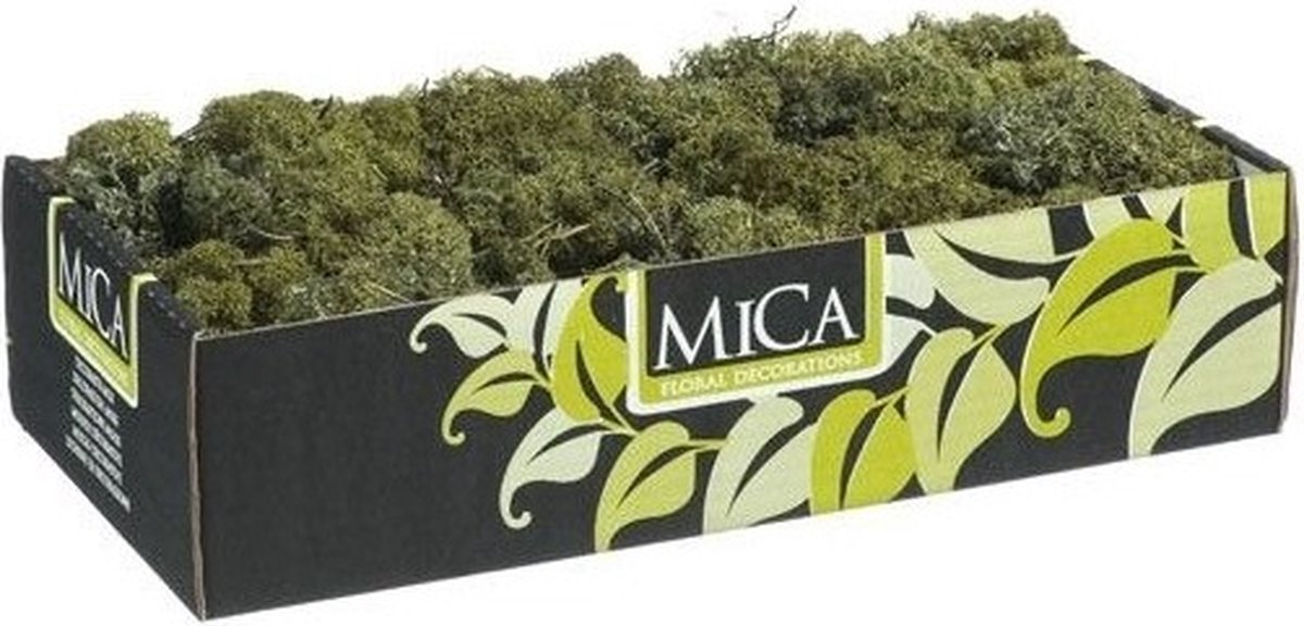 Decoratie/hobby mos donkergroen 500 gram - Decoratie materialen bloemstukjes