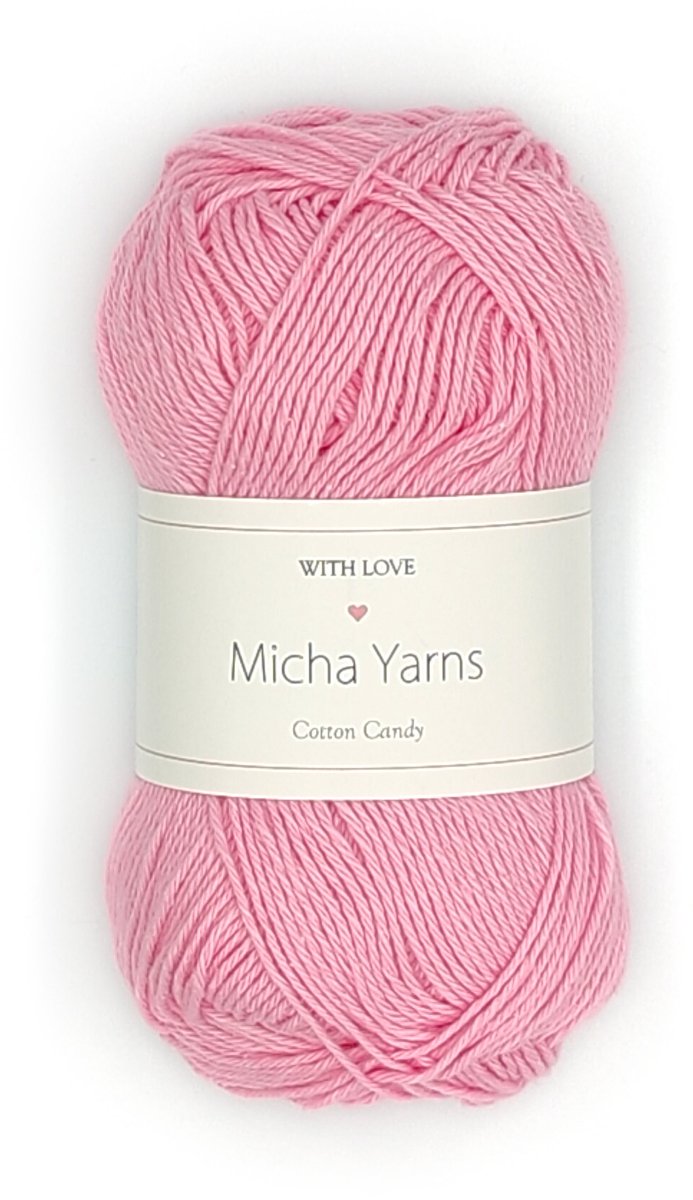 Micha Yarns - 100% katoen haakgaren - 5 bollen haakkatoen - 5 x 50gram - 170meter per bol - Donker Roze (009)