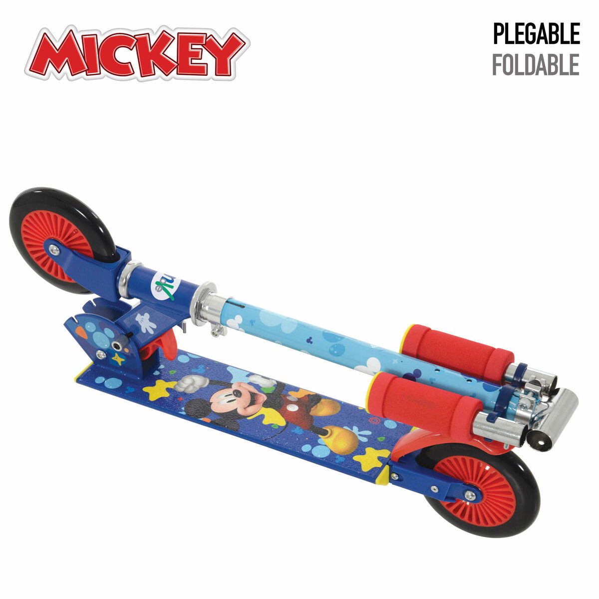 Mickey Mouse 77739 With Brake Scooter Blauw