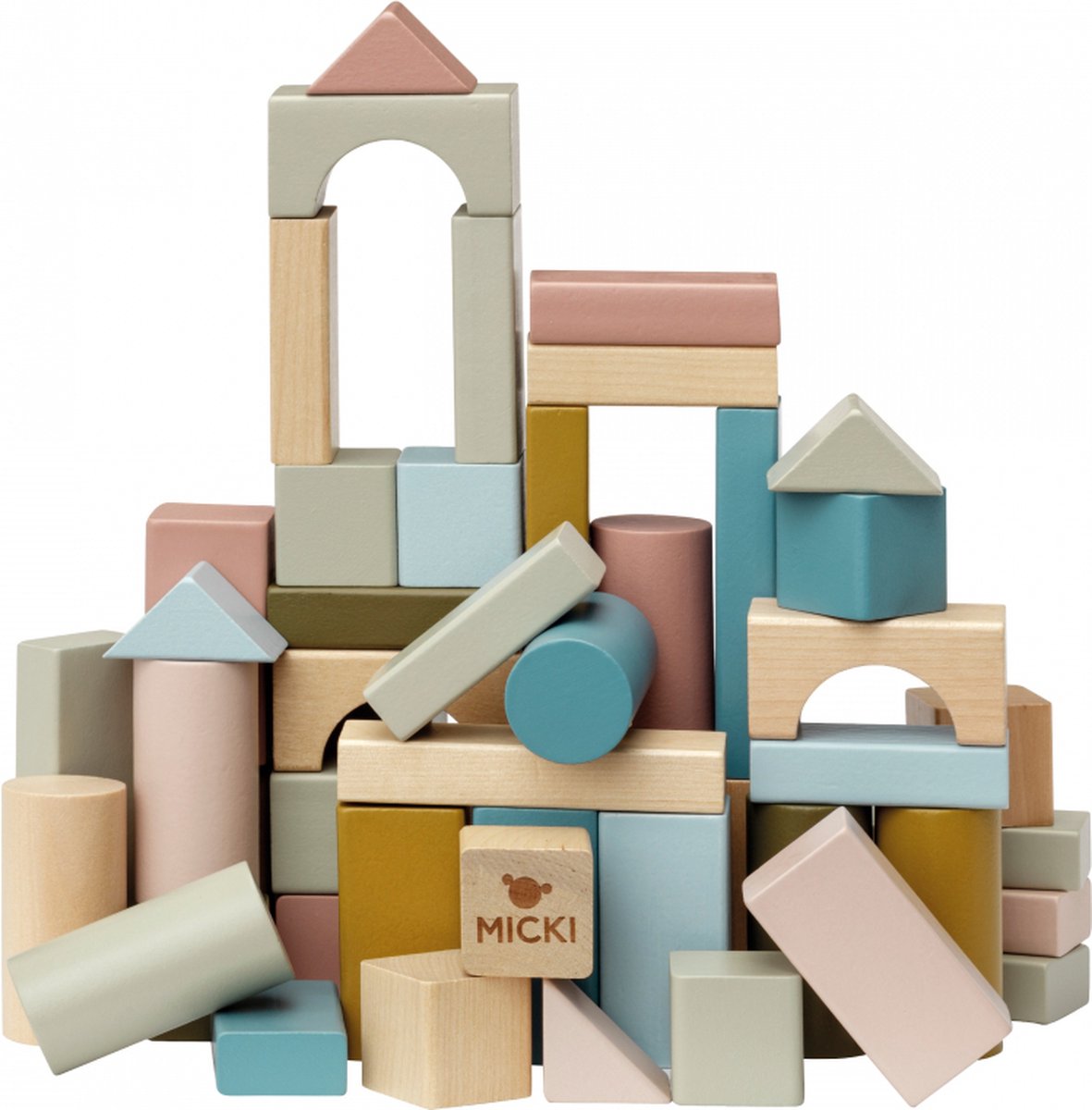 Micki - Houten Blokken (60 stuks)