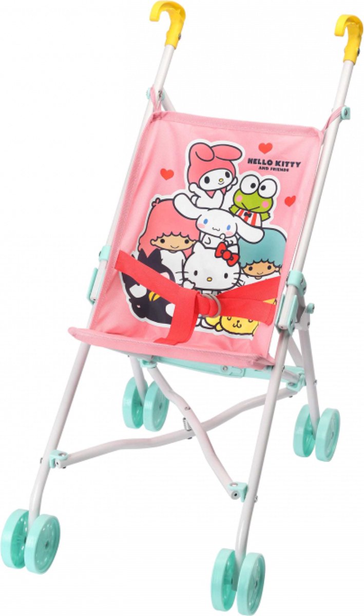 Micki Hello Kitty poppenbuggy - speelgoed buggy voor poppen en Hello Kitty fans.