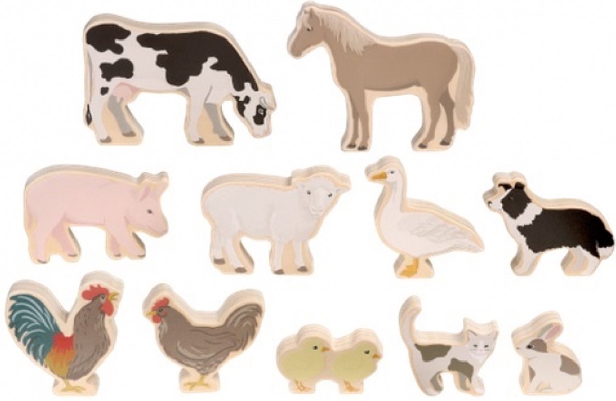 Micki Houten boerderijdieren (11-delig)