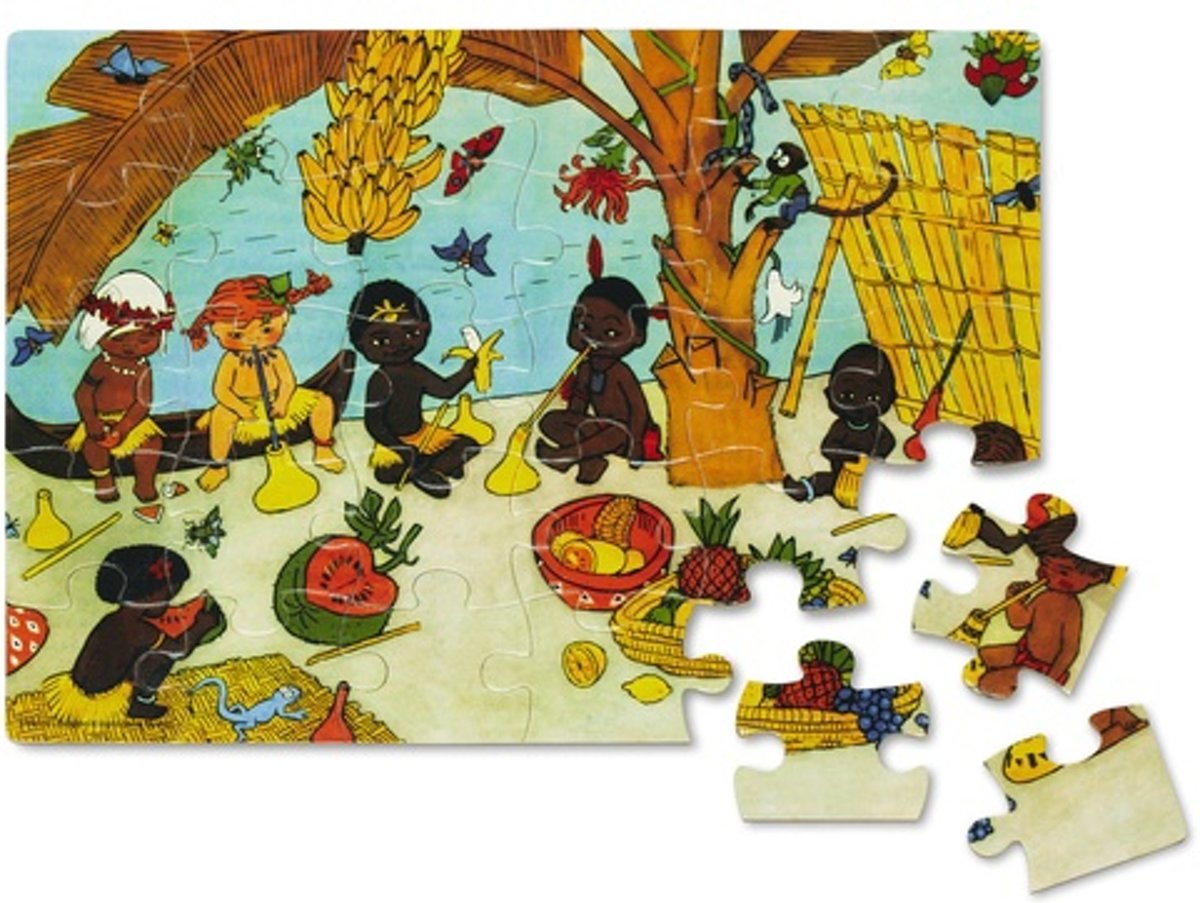 Micki Houten puzzel pippi langkous 30 stukjes