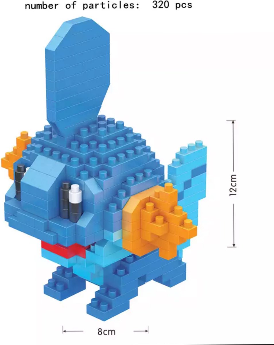 Pokemon Lego, Microbrick Mudkip, Lego Blokken, Pokemon Speelgoed, Pokemon Bouwset, Pokemon Blocks, Mega Construx