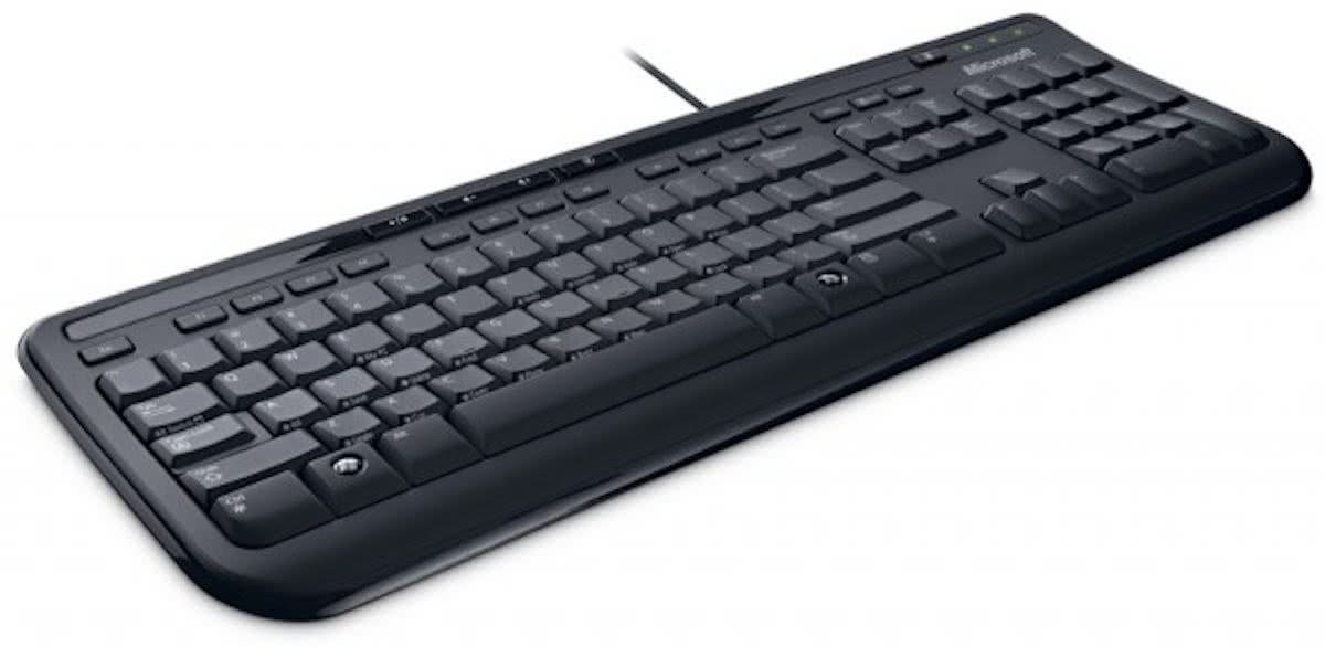 Microsoft Wired 600 - Toetsenbord - Qwerty - Zwart