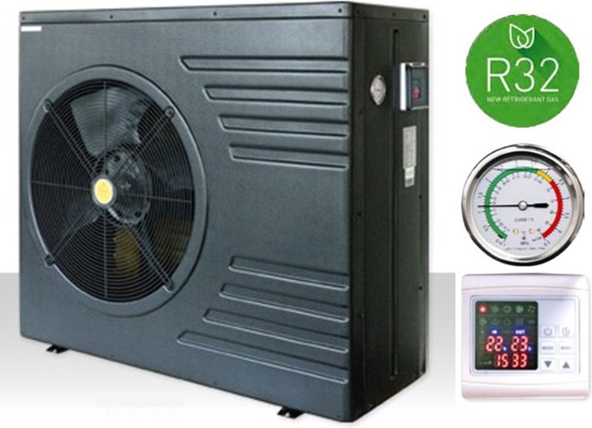   - Zwembadwarmtepomp - Mida.Black 17 - voor max. 95 m³