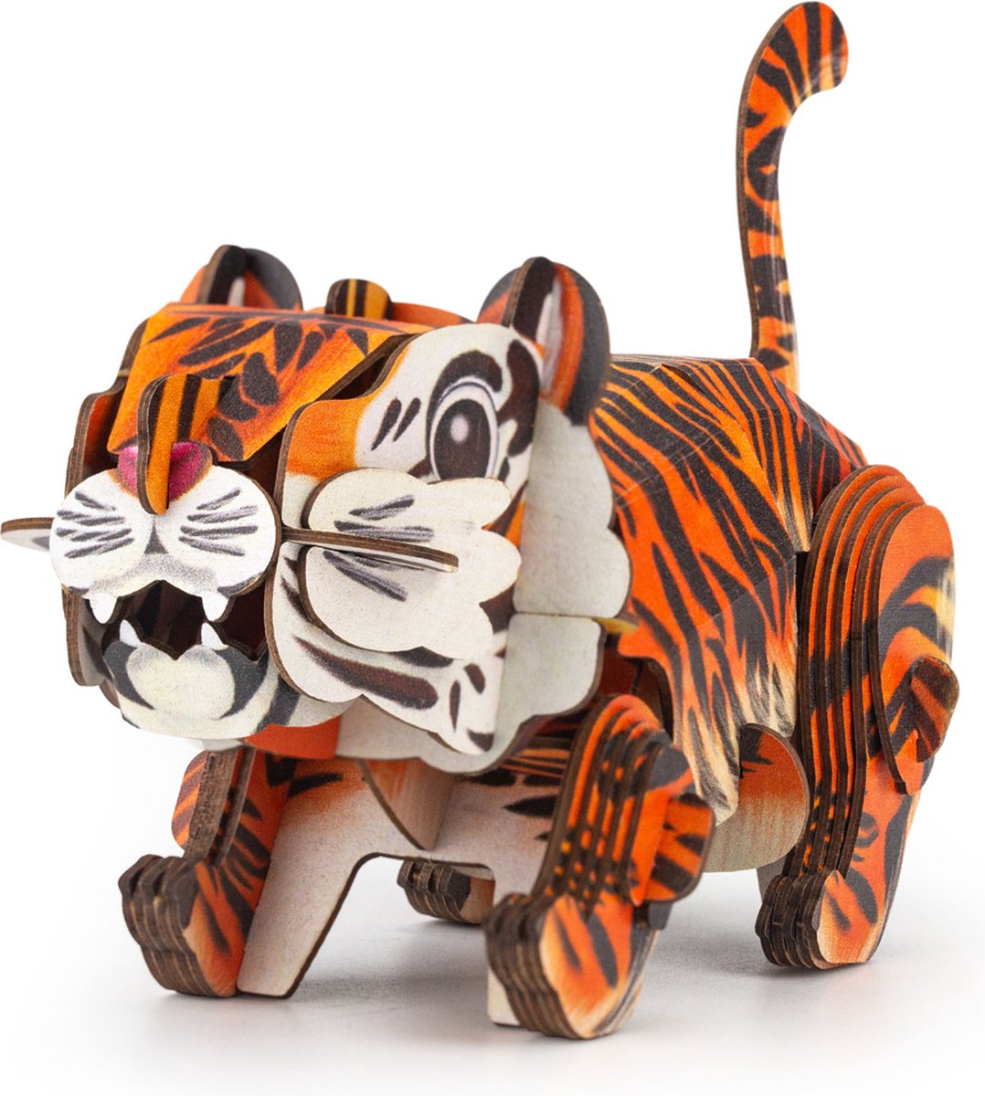 Mieredu - 3D Puzzel Build And Sound - Tijger