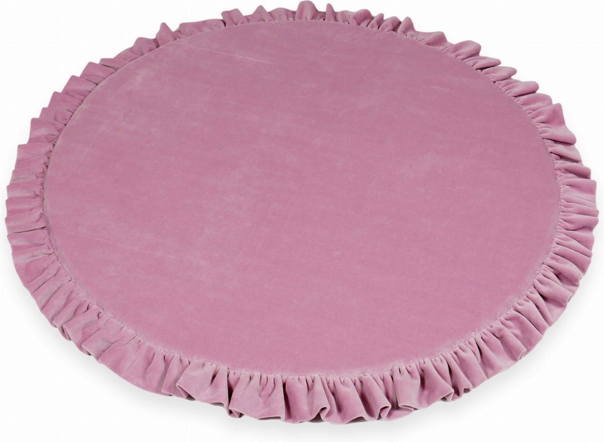 Speelmat - speelnest 100 cm - velvet - roze