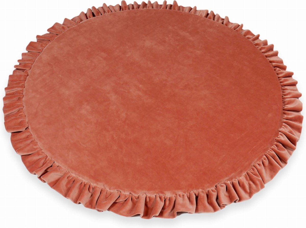 Speelmat - speelnest 100cm - velvet - terra