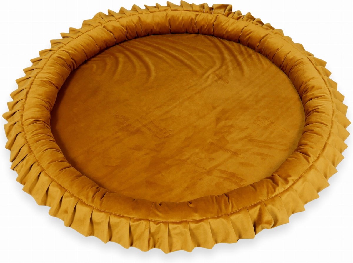 Speelmat - speelnest 120 cm - velvet - goud