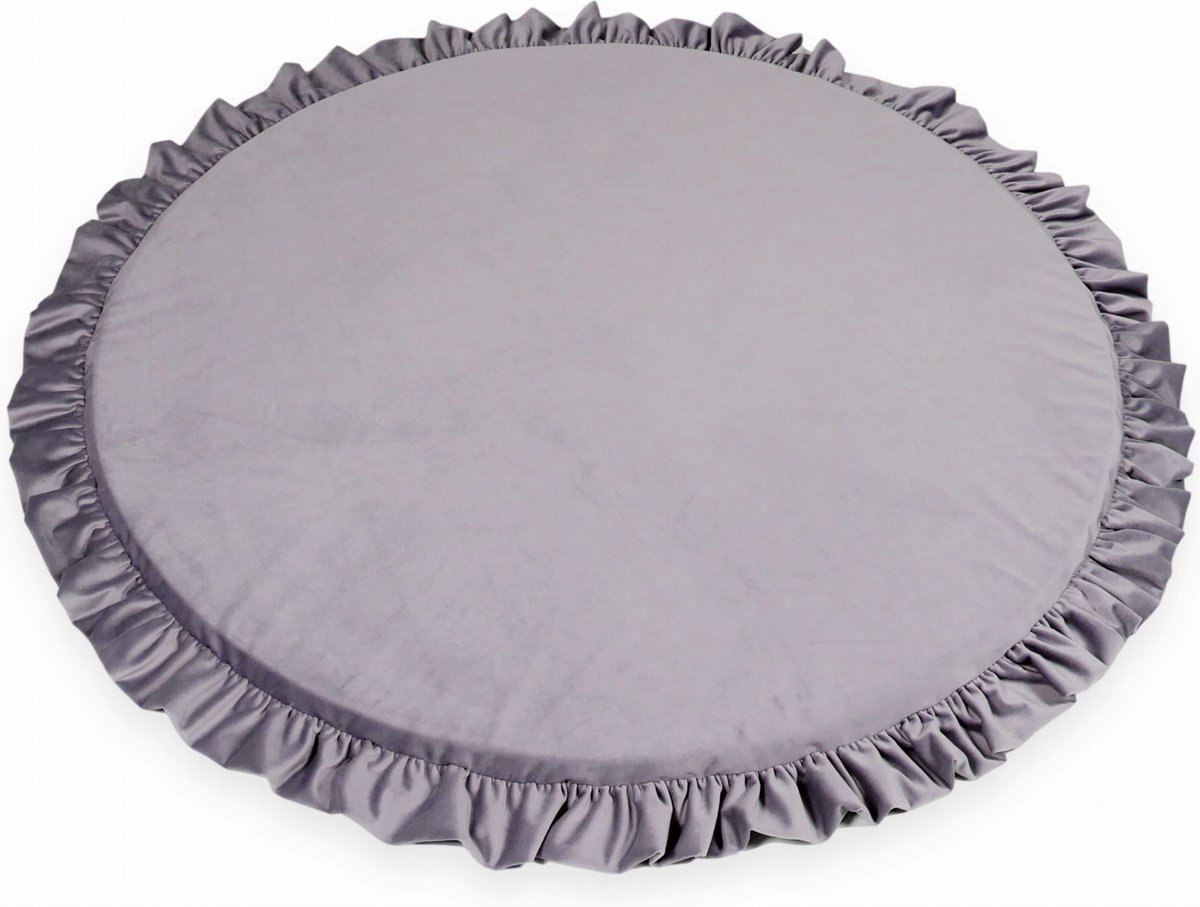 Speelnest - lichtpaars - velvet - rond - Ø 100 cm